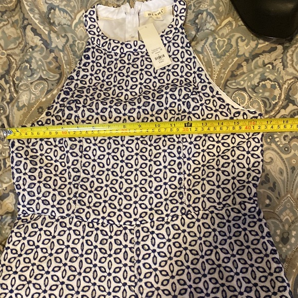 NWT Skirted eyelet w/blue embroidery jumpsuit - Picture 6 of 13